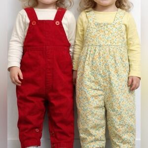 Vintage baby corduroy overalls (12-18mon) 2 pairs